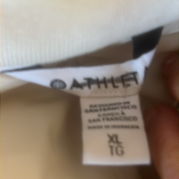 Athleta Women's Cream Sateen Bomber Zip Jacket Size XL NWOT - Picture 7 of 9